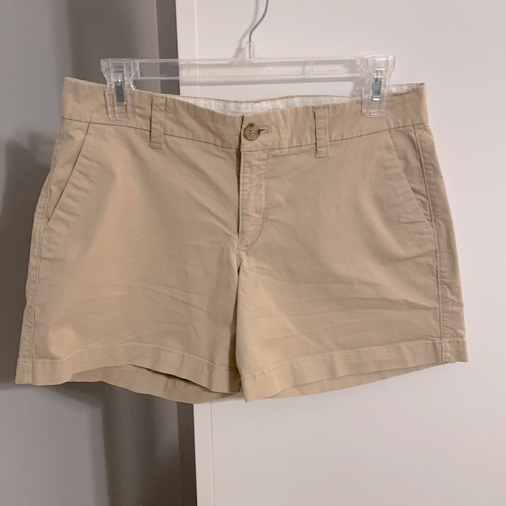 Khaki cotton women’s shorts